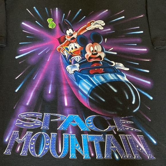 VTG Disney Space Mountain T Shirt - Picture 2 of 10